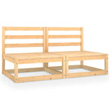 vidaXL 2-seater Garden Bench Solid Pinewood