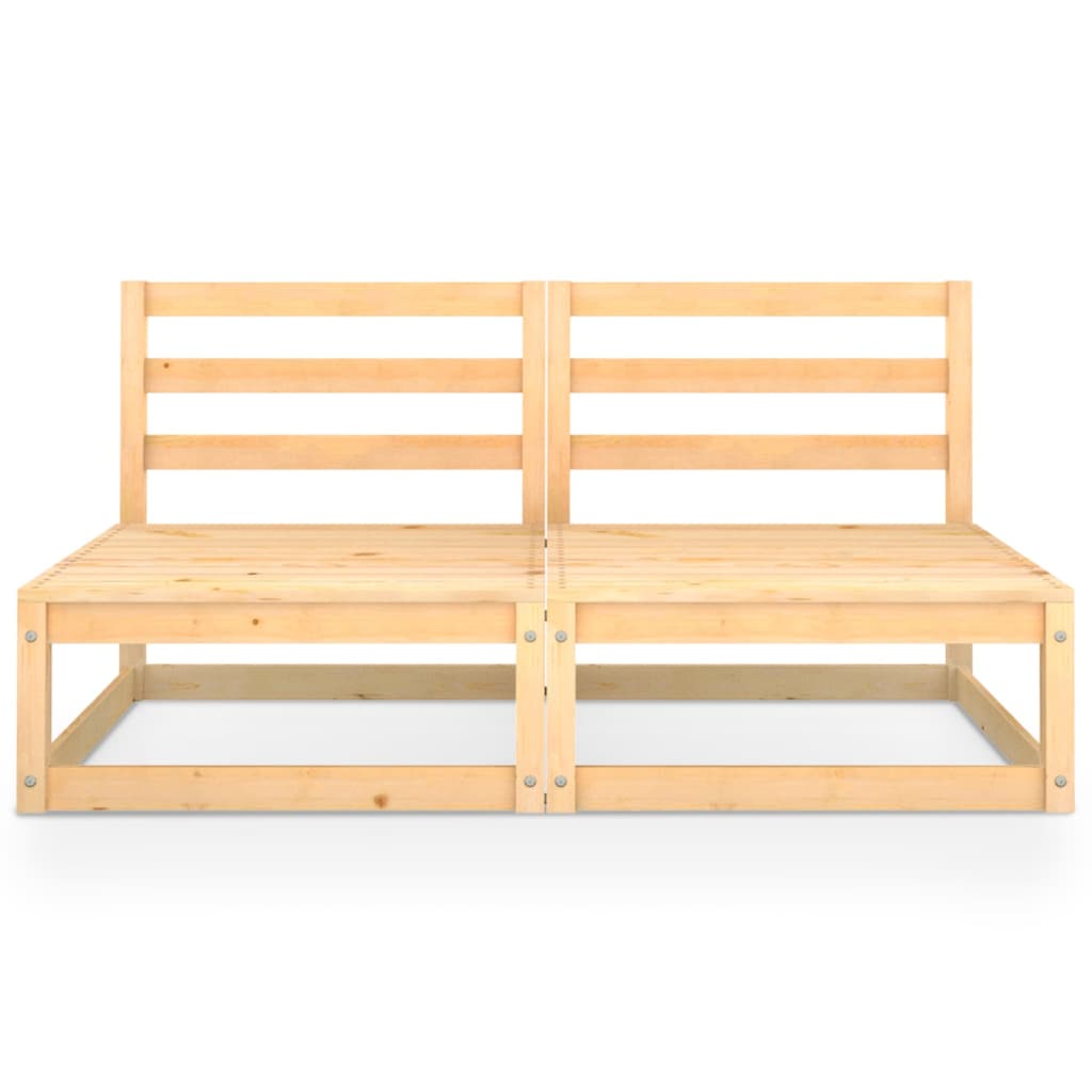 vidaXL 2-seater Garden Bench Solid Pinewood