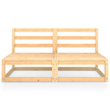 vidaXL 2-seater Garden Bench Solid Pinewood