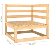 vidaXL 2-seater Garden Bench Solid Pinewood