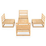 3075264 vidaXL 5- delige Tuin Lounge Set Massief Hout Grenen