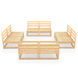 vidaXL 8-Piece Lounge Set Solid Pine Wood