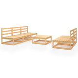 vidaXL 6-Piece Lounge Set Solid Pine Wood
