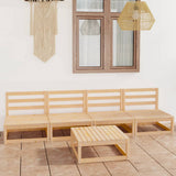 vidaXL 5-Piece Lounge Set Solid Pine Wood