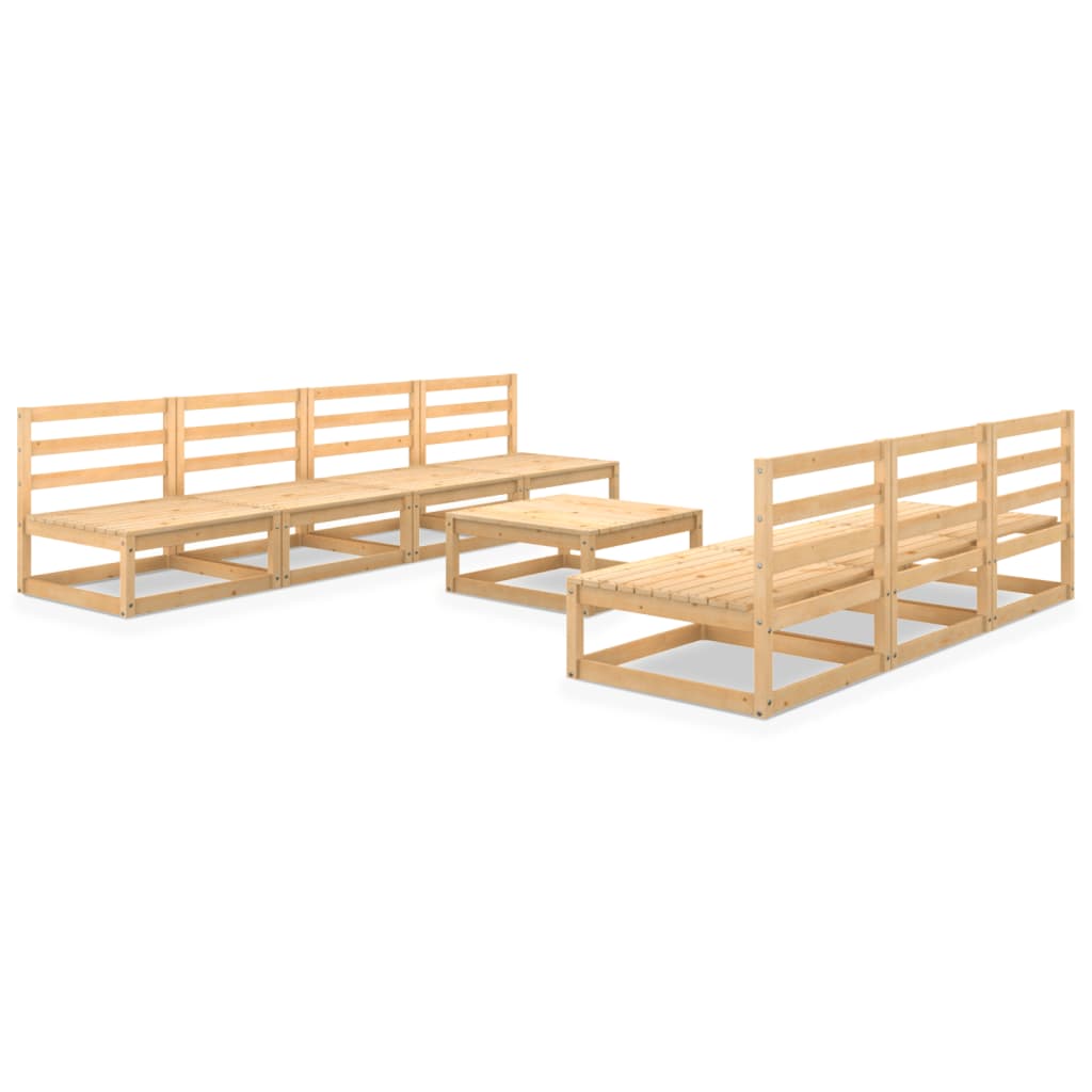 vidaXL 8-Piece Lounge Set Solid Pine Wood