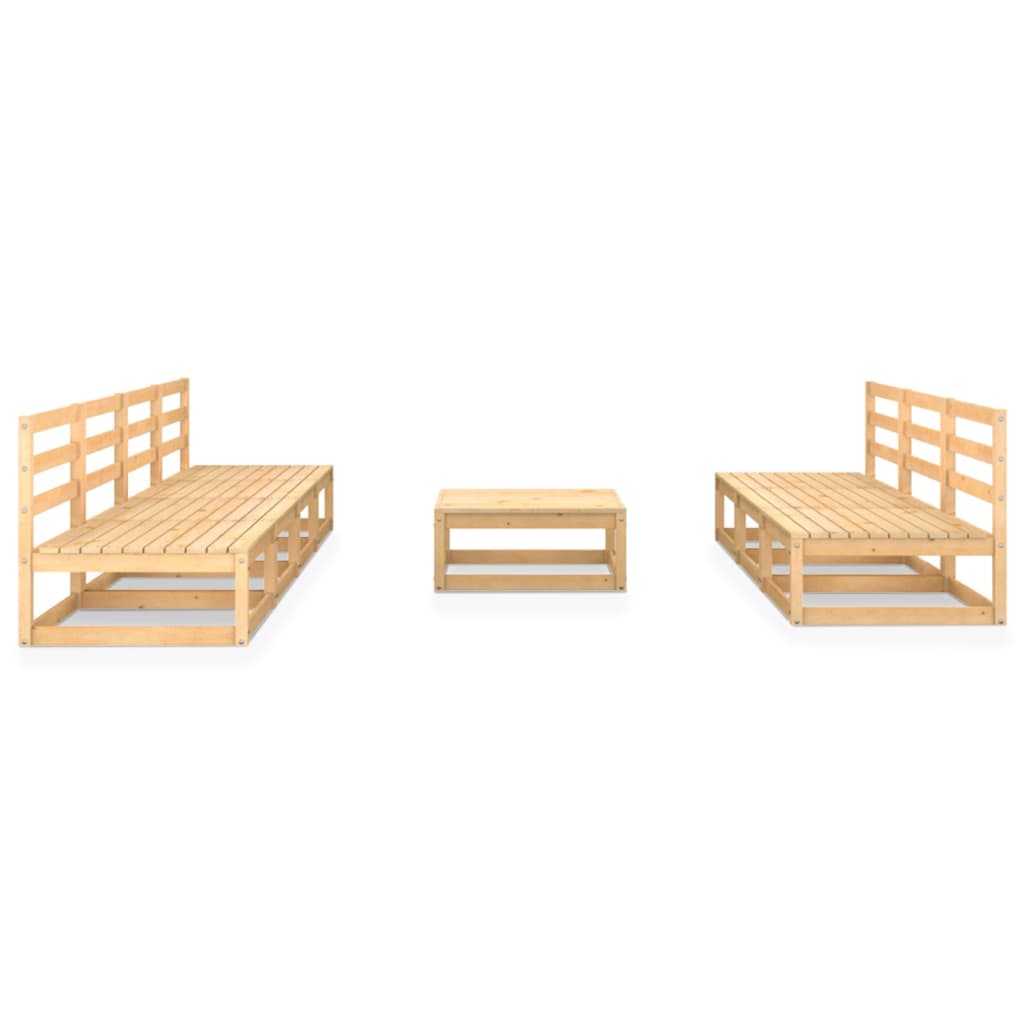 vidaXL 8-Piece Lounge Set Solid Pine Wood