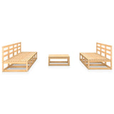 vidaXL 8-Piece Lounge Set Solid Pine Wood