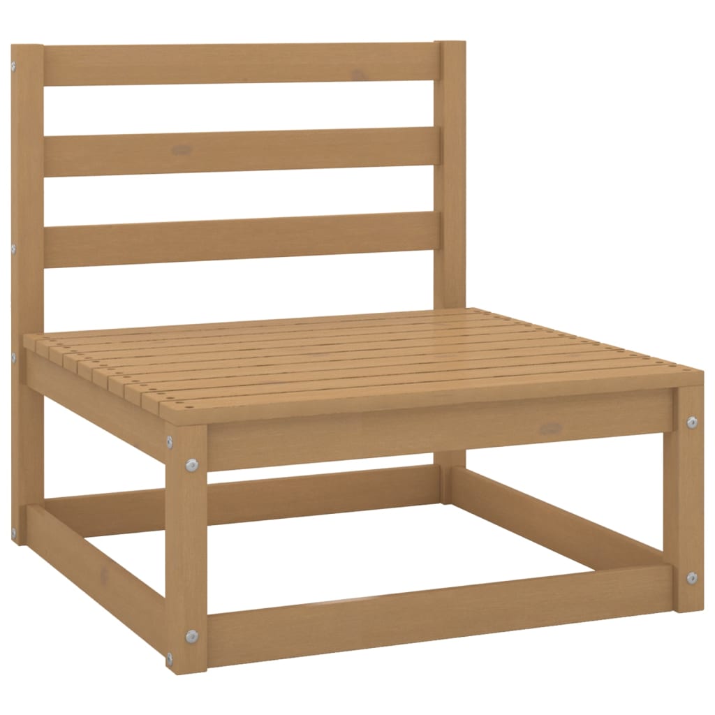 vidaXL 7-Piece Lounge Set Solid Pinewood Honey Brown