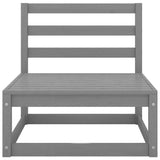 vidaXL 6-Piece Lounge Set Solid Pine Wood Grey