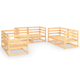 vidaXL 6-Piece Lounge Set Solid Pine Wood