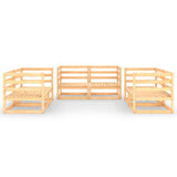 vidaXL 6-Piece Lounge Set Solid Pine Wood