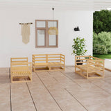 vidaXL 6-Piece Lounge Set Solid Pine Wood
