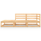 vidaXL 4-delige Loungeset massief grenenhout