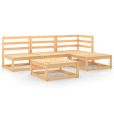 vidaXL 5-Piece Lounge Set Solid Pine Wood
