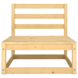 vidaXL 4-Piece Solid Pine Wood Lounge Set