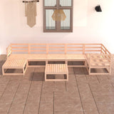 vidaXL 8-Piece Lounge Set Solid Pine Wood