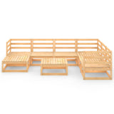 vidaXL 8-Piece Lounge Set Solid Pine Wood
