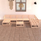 vidaXL 8-Piece Lounge Set Solid Pine Wood