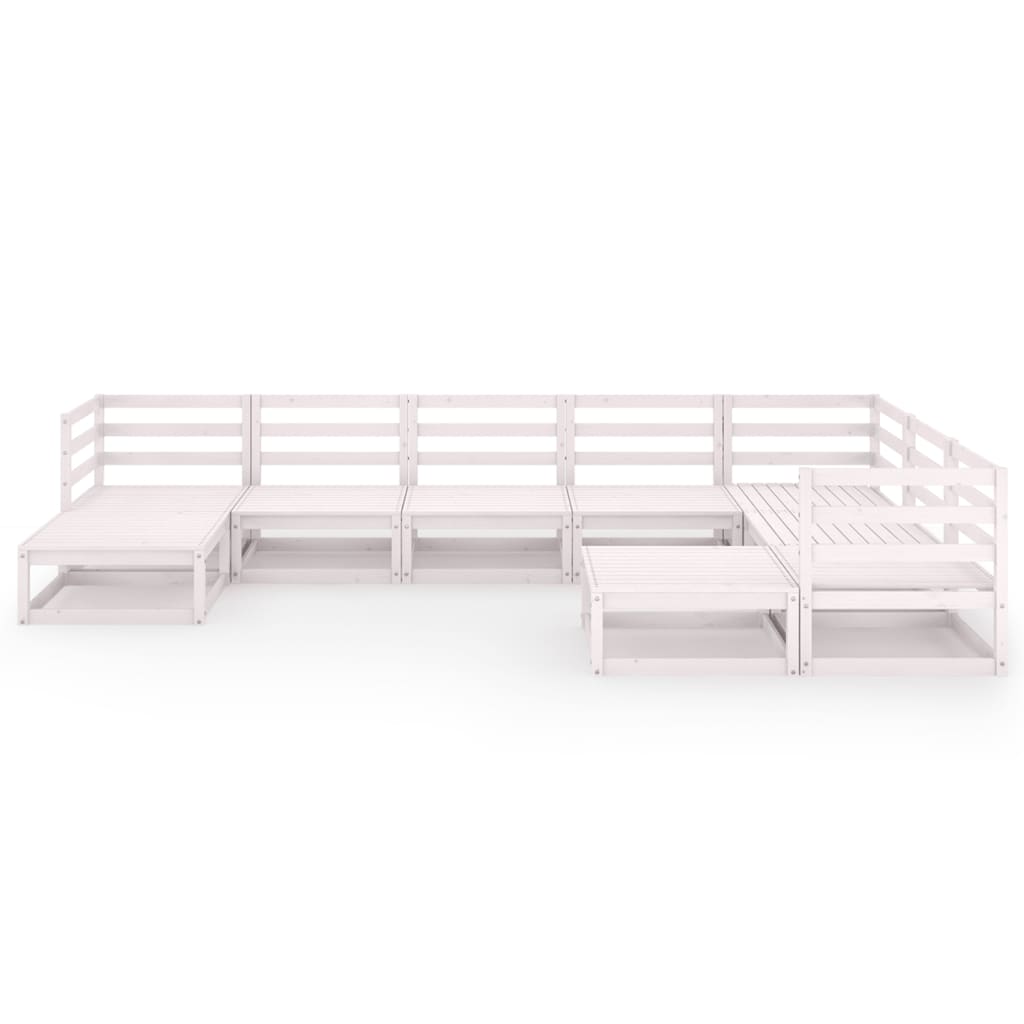 vidaXL 9-delige Loungeset massief grenenhout