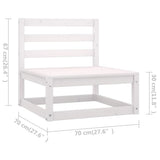 vidaXL 9-delige Loungeset massief grenenhout