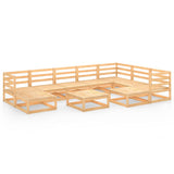 vidaXL 10-delige Loungeset massief grenenhout