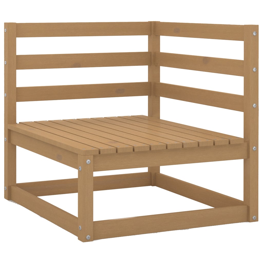 vidaXL 8-Piece Lounge Set Solid Pine Wood Honey Brown