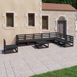 vidaXL 9-piece Lounge Set Solid Pinewood Honey Brown