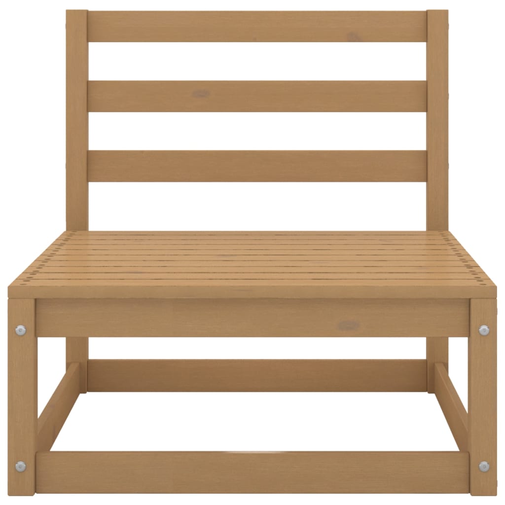 vidaXL 10-Piece Lounge Set Solid Pine Honey Brown