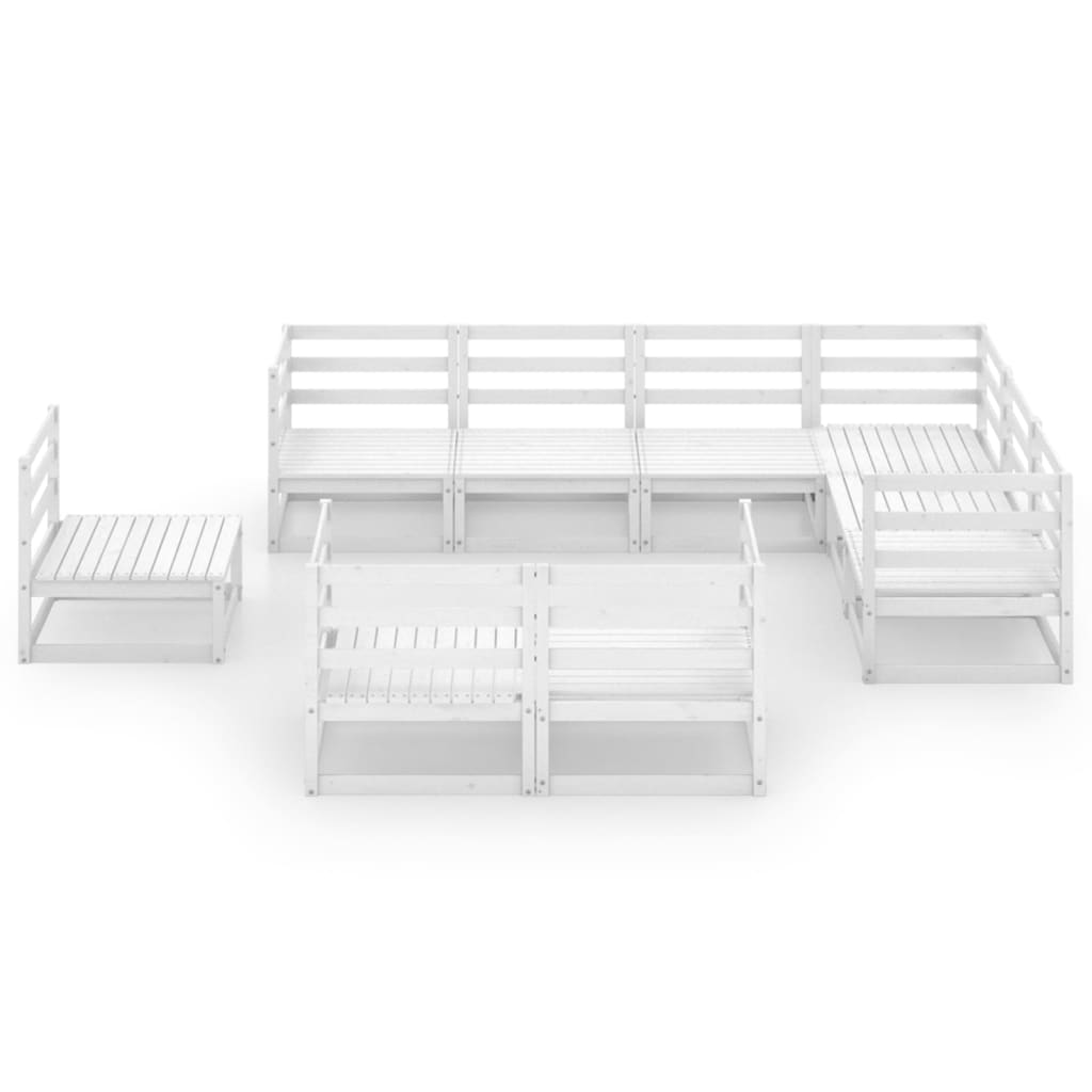 vidaXL 9-piece Lounge Set Solid Pine Wood