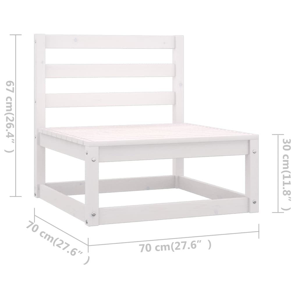 vidaXL 9-piece Lounge Set Solid Pine Wood