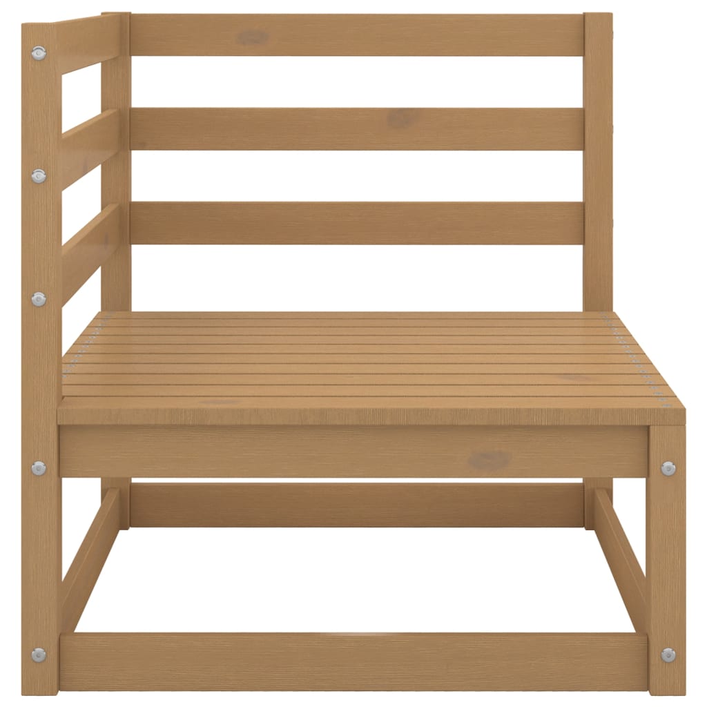 vidaXL 10-Piece Lounge Set Solid Pine Honey Brown