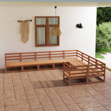 vidaXL 9-piece Lounge Set Solid Pine Wood