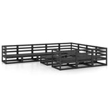 vidaXL 11-Piece Solid Pine Wood Lounge Set
