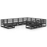 vidaXL 11-delige Loungeset massief grenenhout