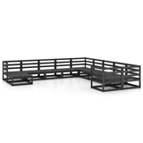 vidaXL 11-Piece Solid Pine Wood Lounge Set