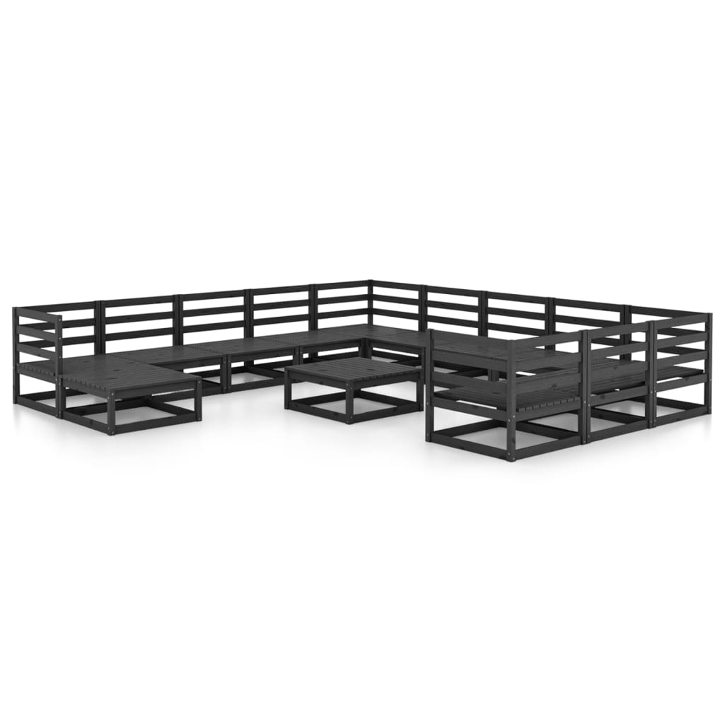 vidaXL 13-piece Lounge Set Solid Pine Wood