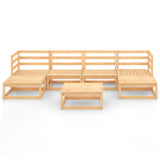 vidaXL 7-Piece Lounge Set Solid Pine Wood