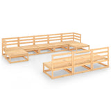 vidaXL 10-delige Loungeset massief grenenhout