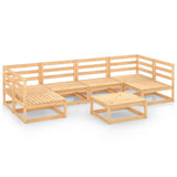 vidaXL 7-delige Loungeset massief grenenhout