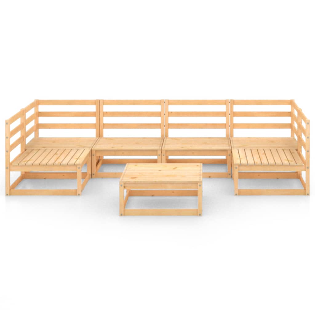 vidaXL 7-delige Loungeset massief grenenhout