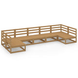 vidaXL 7-Piece Lounge Set Solid Pine Wood