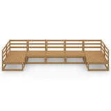 vidaXL 7-Piece Lounge Set Solid Pine Wood