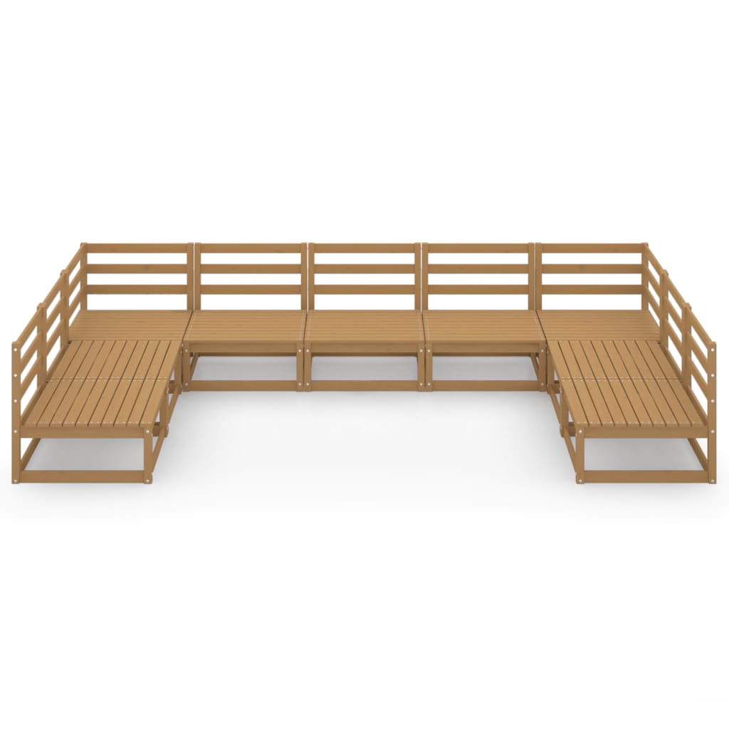 vidaXL 9-piece Lounge Set Solid Pine Wood