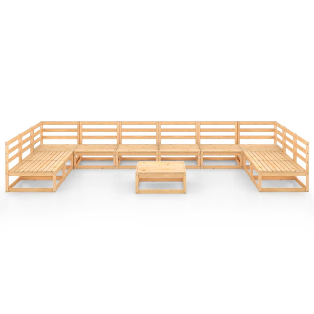 vidaXL 11-delige Loungeset massief grenenhout