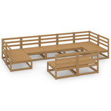 vidaXL 9-piece Lounge Set Solid Pine Wood