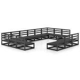 vidaXL 13-piece Lounge Set Solid Pine Wood