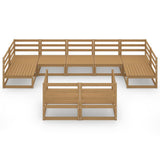 vidaXL 9-piece Lounge Set Solid Pine Wood