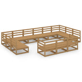 vidaXL 13-piece Lounge Set Solid Pine Wood
