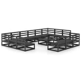 vidaXL 14-piece Lounge Set Solid Pine Wood