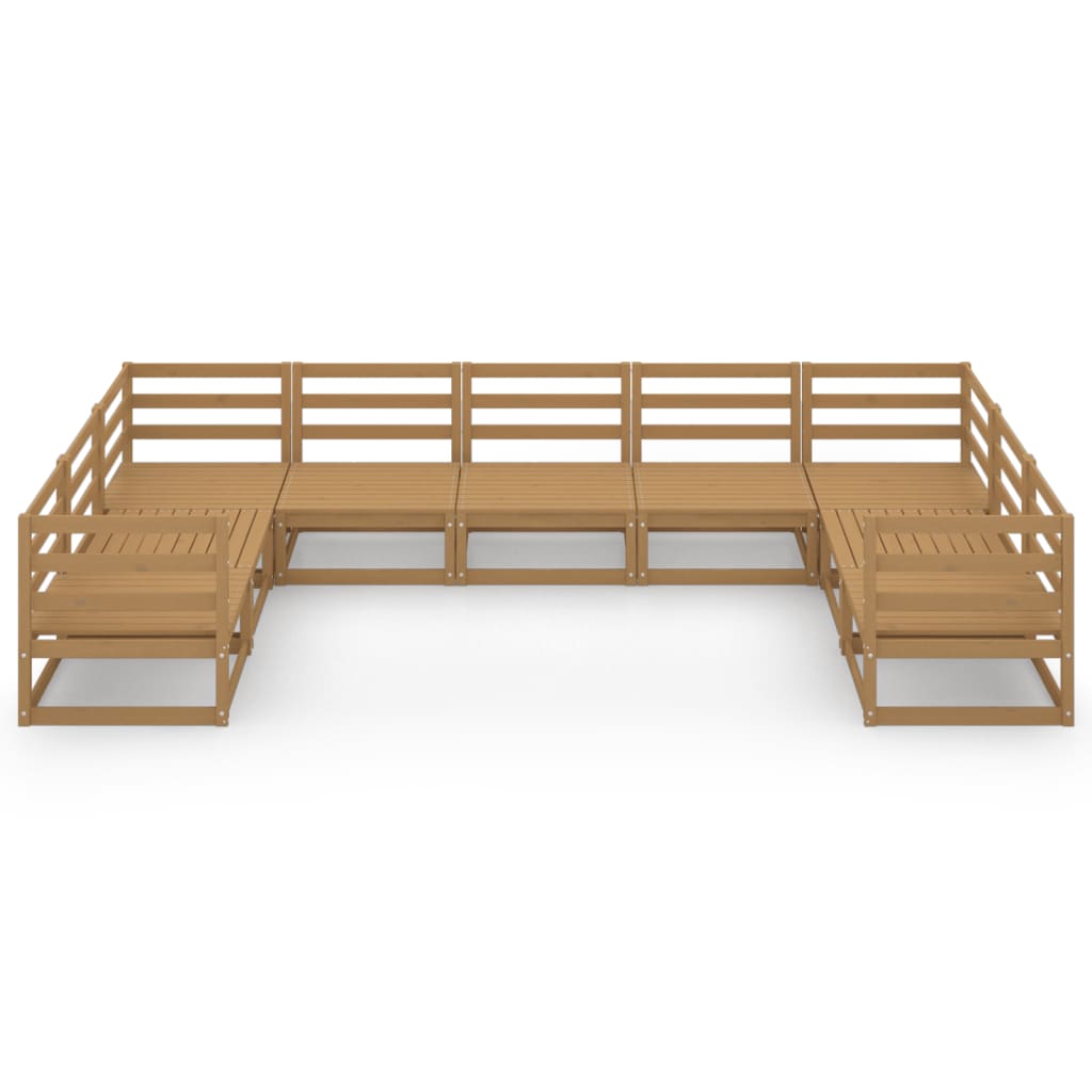 vidaXL 9-piece Lounge Set Solid Pine Wood